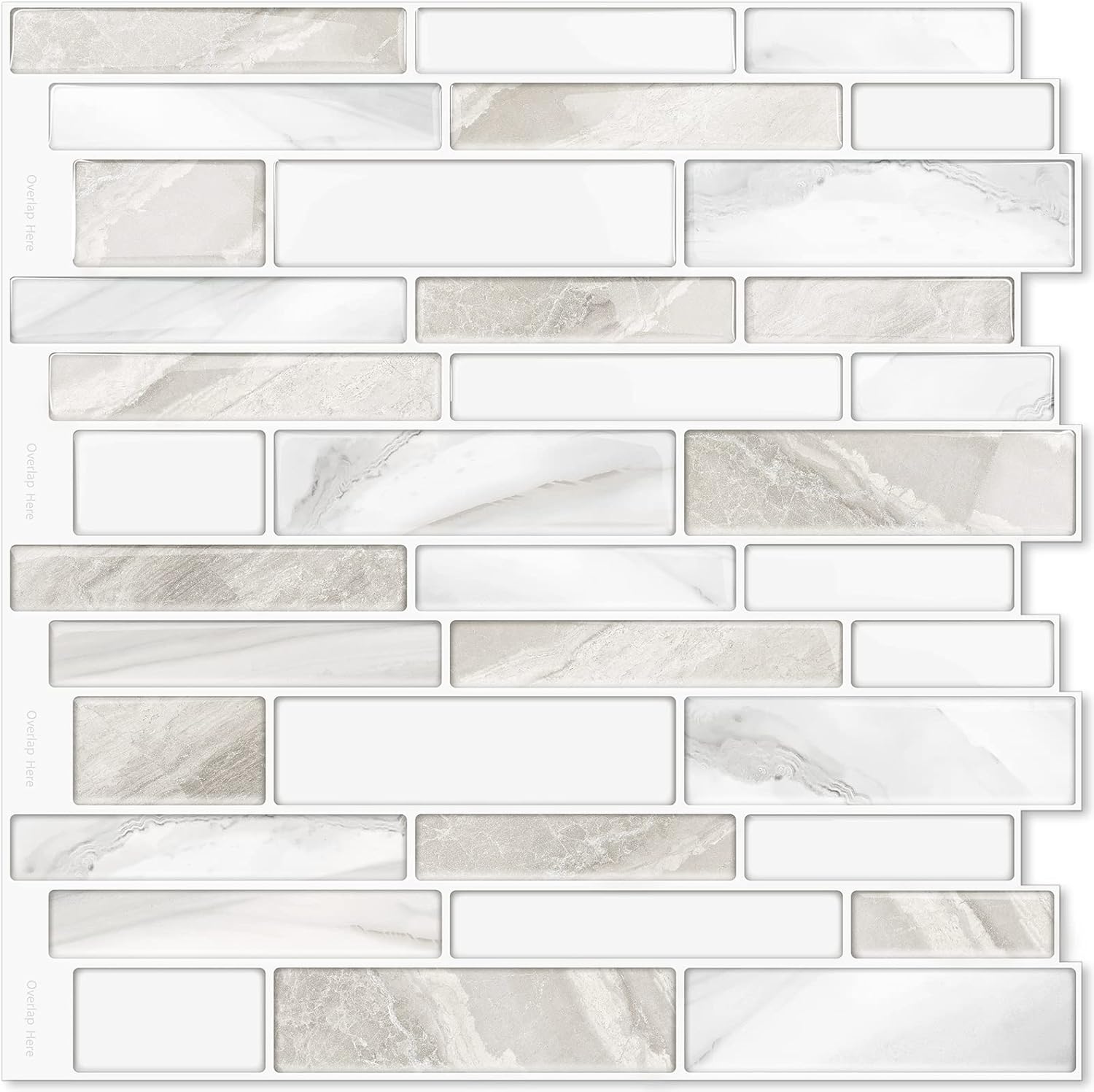 Peel-and-stick backsplash for kitchen upgrades under $100