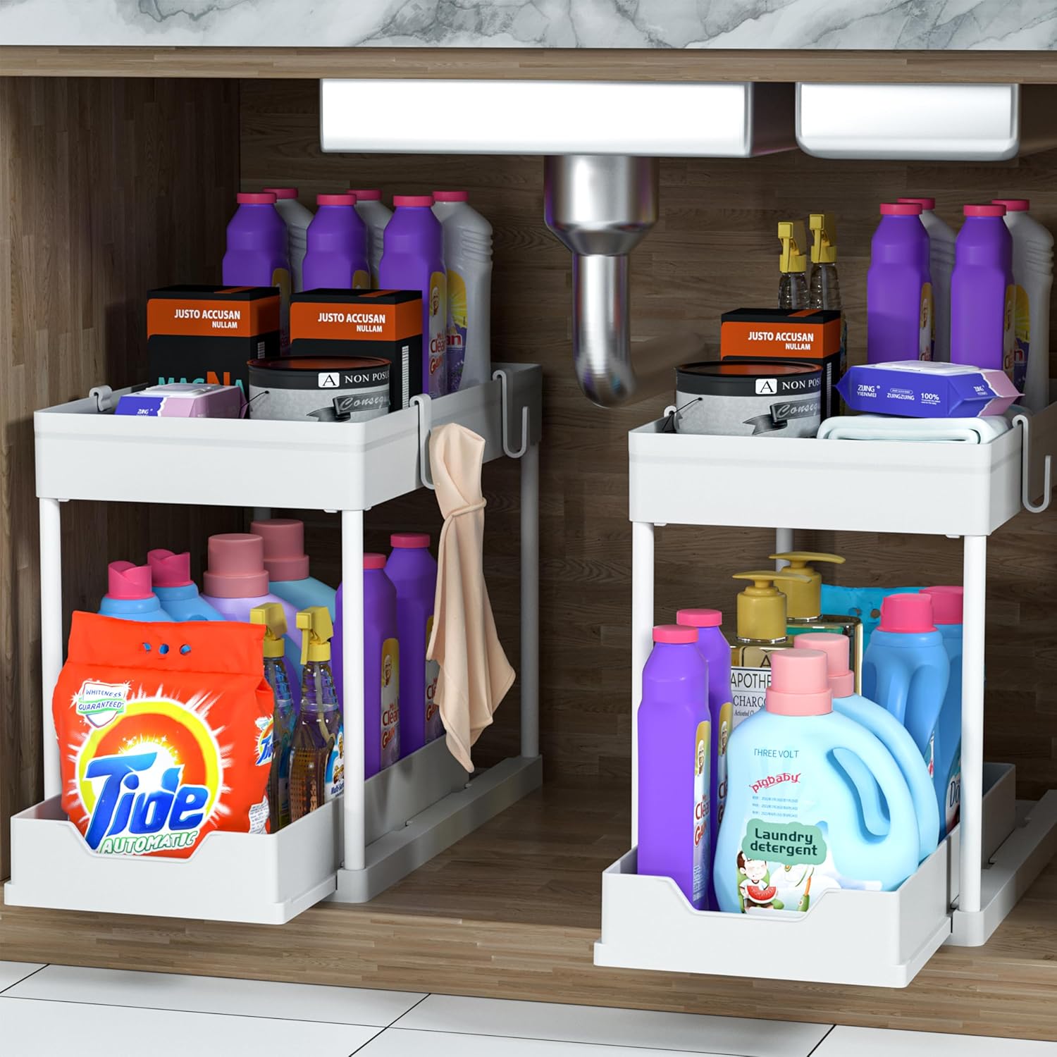 Expandable Under-Sink Storage Rack